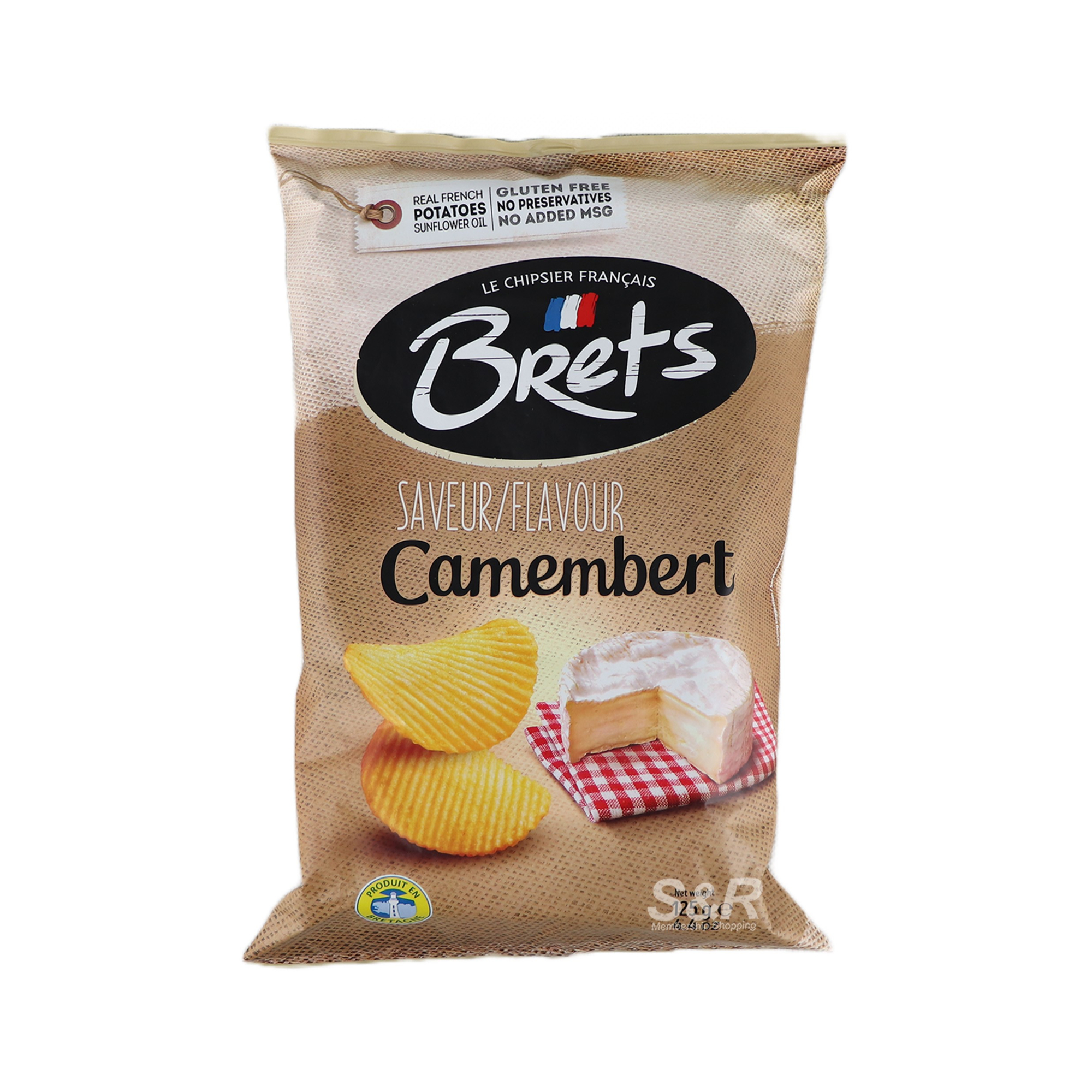 Brets Camembert Potato Chips 125g Brets Camembert Potato Chips 125g
